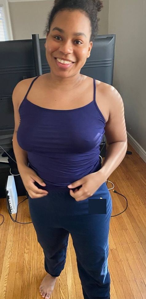 Blue thong show