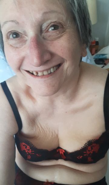 Wank off granny Suzie