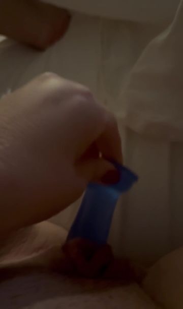 Wife Teases with Dildo