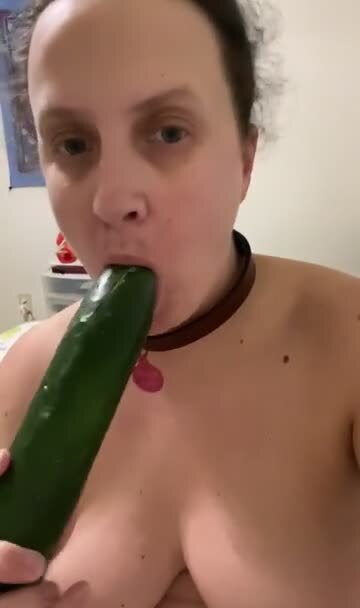 BBW Slave Cleaning Cucumber