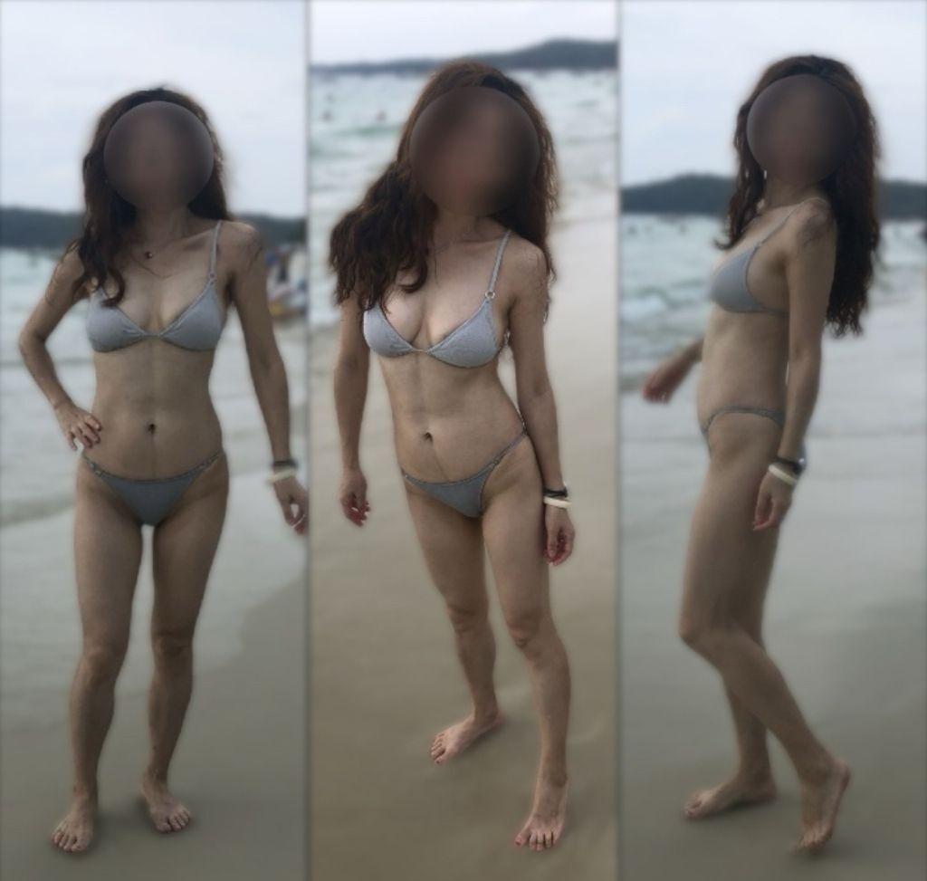 Pre nudity: Bikini and Pokies