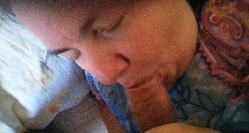 My wife in action